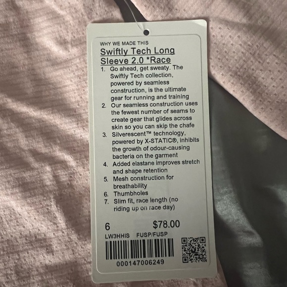 Lululemon Swiftly Tech Long Sleeve - Picture 2 of 4